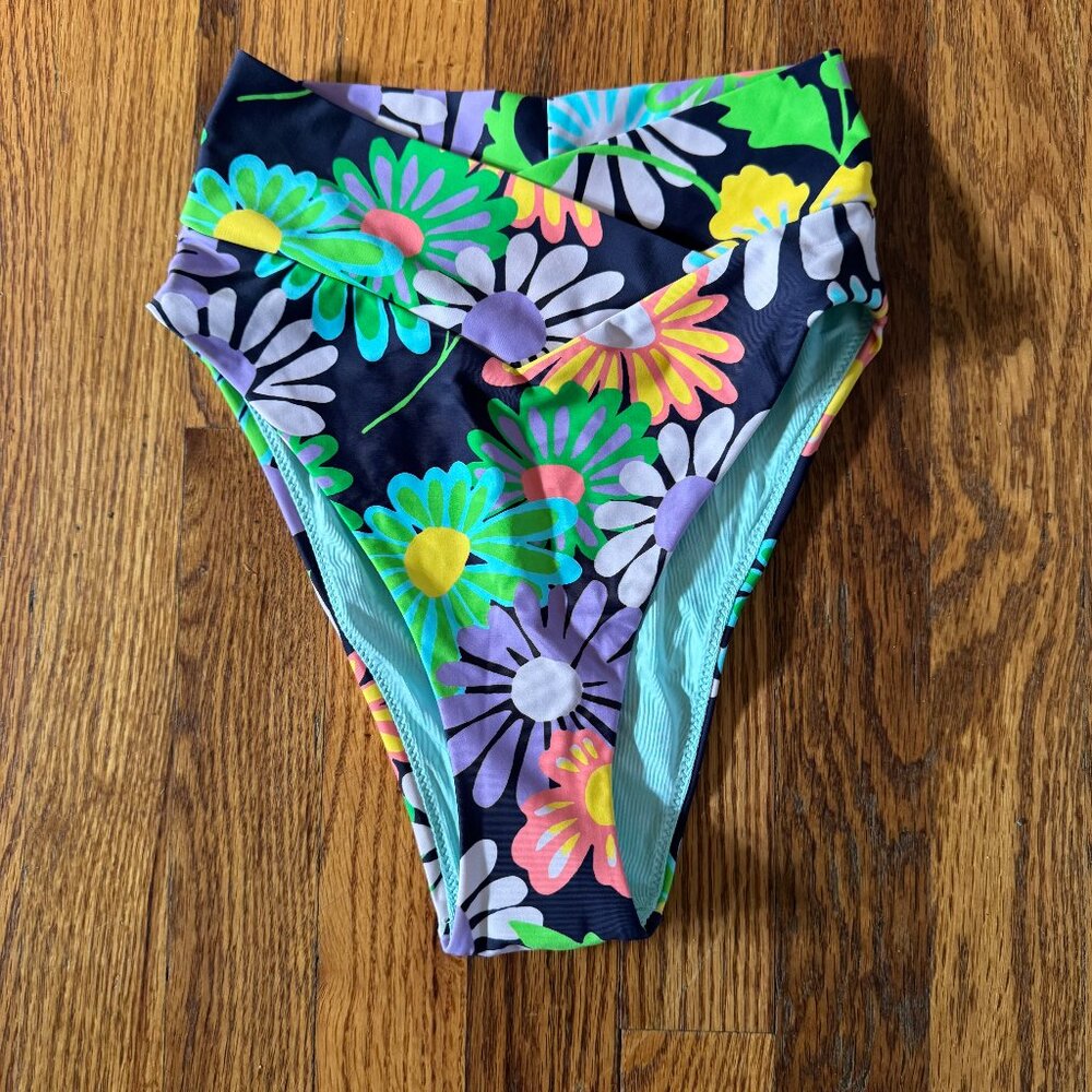 NWT Aerie XS High Cut Cheeky Bikini Bottoms